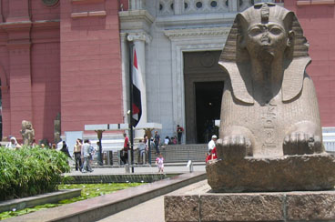 papyrus et lotus dans le parc du muse du Caire 